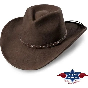 Klobouk Stars & Stripes Westernový klobouk "RENO BROWN" Velikost: XL