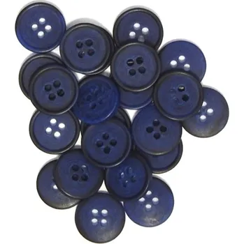 Knoflík GU18, knoflíky, plastové, tmavě modré, 15mm, 1ks