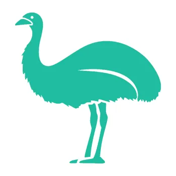 Samolepicí dekorace na vozidlo Pštros 002 levá (25 - tyrkysová) SAMOLEPKA NA AUTO, NÁLEPKA, FÓLIE, POLEP, TUNING, VLASTNÍ TEXT, TISK, AUTOSAMOLEPKY.cz, POLEPY, OBRÁZEK, LOGO, 3D STICKERS