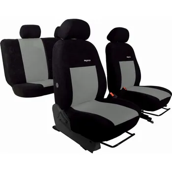 Potah sedadla Autopotahy na Nissan Qashqai I., od r. 2006 - 2010, Elegance alcantara černo šedé