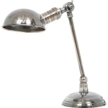 Lampička Kovová stolní lampa BRAD Barva: stříbrná