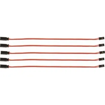 RC náhradní díl Prodlužovací kabel 600mm JR 0,16qmm silný, zlacené kontakty, 5ks. (PVC)