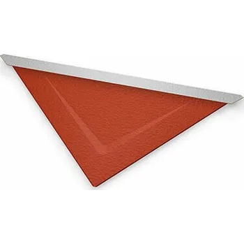 Střecha PREFA hřebenová/ukončovací šablona 29x29 stucco, Antracit P10