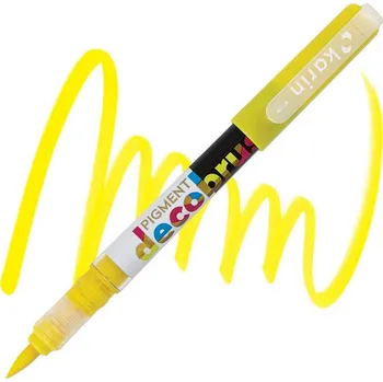 Akrylová fixa KARIN DecoBrush Pigment, Canary 102