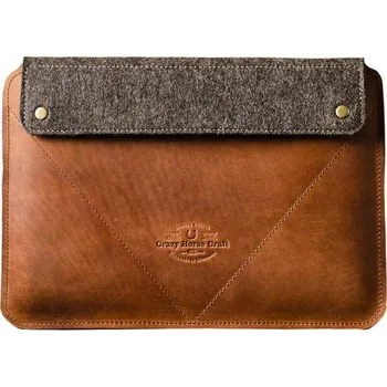 pouzdro na notebook Crazy Horse Craft Kožený obal na MacBook Pro 14” Classic Brown