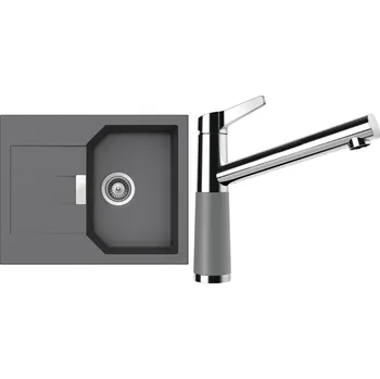 Granitový dřez Set Schock S15-6 (dřez Manhattan D-100XS Croma + baterie SC-510 Croma)