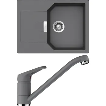 Kuchyňský dřez Set Schock S19-1 (dřez Manhattan D-100S Croma + baterie Cosmo Croma)