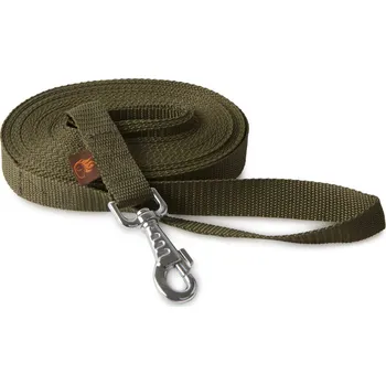 Vodítko pro psa Firedog Stopovačka 25 mm robustní karabina khaki Délka: 10m