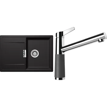 Granitový dřez Set Schock S6-4 (dřez Mono D-100S Stone + baterie SC-510 Stone)