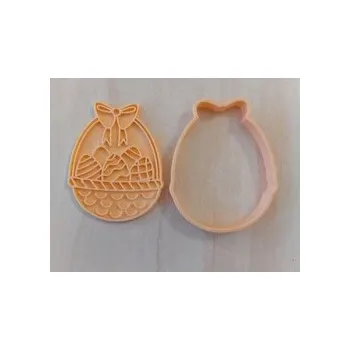 Velikonoční dekorace Vykrajovátko + otiskovač - Velikonoční KOŠÍK