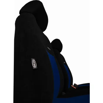 Potah sedadla Autopotahy na Volkswagen Crafter, 3 místa - sedadla 1+2, od r. 2017, Elegance černo modré