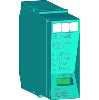 Přepěťová ochrana KIWA Ochrana přepěťová PO I O EWS 280/12,5kA, B+C+D - náhradní modul 81.020