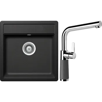 Granitový dřez Set Schock S11-6 (dřez Mono N-100S Stone + baterie SC-540 Stone)