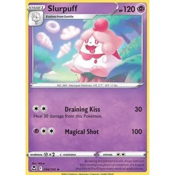 Sběratelská karetní hra Pokémon SIT 084/195 Slurpuff - Silver Tempest Stav: Near Mint, Verze: REVERSE HOLO
