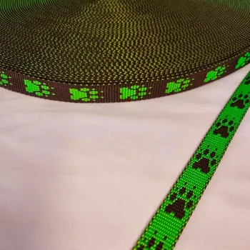 Popruh tlapky zelené 2,5 cm šíře Český výrobce