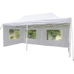 PROFI Zahradní párty stan, nůžkový, bílý, 3 x 6 m