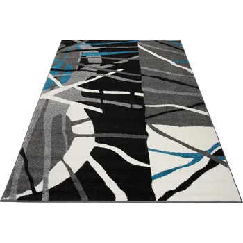 Koberec Moderní koberec Jawa - čáry 2 - šedý/černý Rozměr koberce: 120x170 cm