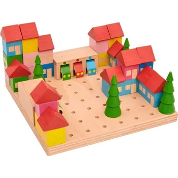 ostatní stavebnice Stavebnice MĚSTEČKO - sada 45 dílů