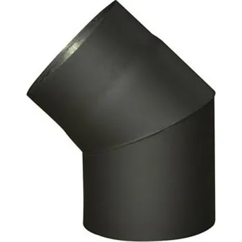 Kouřovod Maják ostaní koleno kouřové 120mm/45st.t.1,5mm ČER