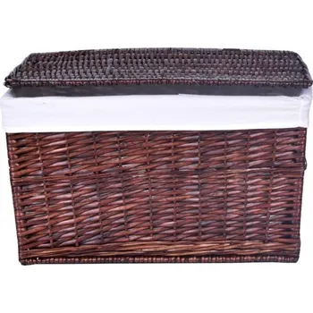 TZB Proutěný koš na prádlo 65 l, hnědý