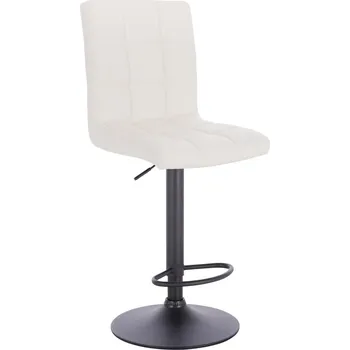 Křeslo Maskérské křeslo ekokůže Vestland na černém talíři - bílé