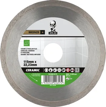 Řezný kotouč Diamantový kotouč ATLAS CERAMIC 115x2x22,23