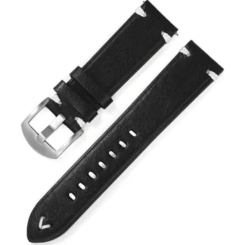 Řemínek na hodinky Amparo Miranda® Řemínek na hodinky PD328 černý, Šířka řemínku 22 mm