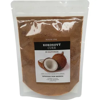 Přisada na vaření a pečení HEALTH LINK Kokosový cukr se zázvorem 250 g