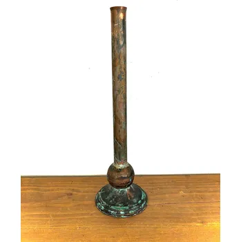 Svícen Svícen mosazný s patinou 32x9cm