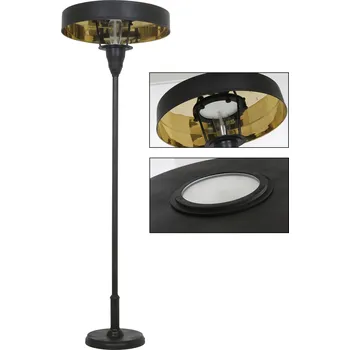 Stojací lampa Dekorativní stojací lampa AIDEN Barva: spálená černá