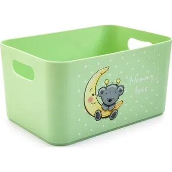 Úložný box box 4,0l MOMMY LOVE zel., 22,7x15,8x12cm