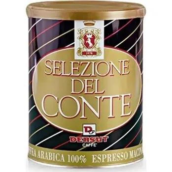Káva Mletá káva Dersut Plus SELEZIONE DEL CONTE 100% Arabica - dóza 250 g