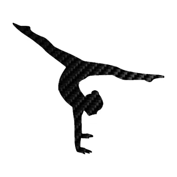 Samolepicí dekorace na vozidlo Gymnastka 005 pravá (50 - 3D karbon černý) SAMOLEPKA NA AUTO, NÁLEPKA, FÓLIE, POLEP, TUNING, VLASTNÍ TEXT, TISK, AUTOSAMOLEPKY.cz, POLEPY, OBRÁZEK, LOGO, 3D STICKERS