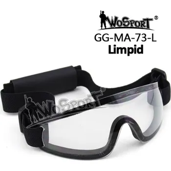Wosport Ochranné taktické brýle MA-73, černé - čiré