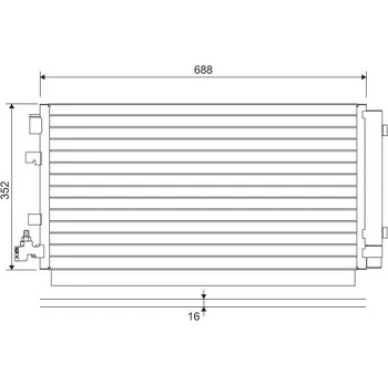 Výparník klimatizace Kondenzátor, klimatizace VALEO 814094