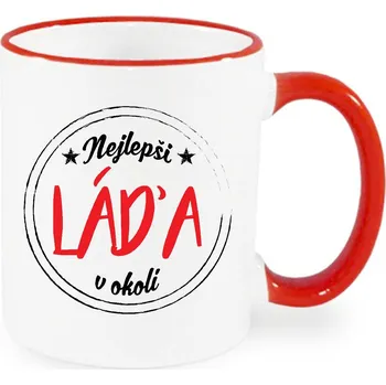 Hrnek - Nejlepší Láďa v okolí Barva: Červená