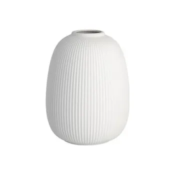 Váza Keramická váza Aby Stripes White Wide 26 cm