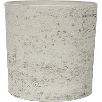 Venkovní plastový květináč kámen válec 43x43x43 (Venkovní plastový květináč s imitací kamene)