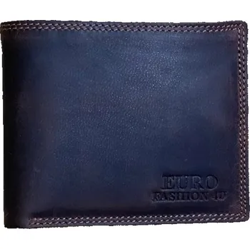 Peněženka Pánská kožená peněženka euro fashion4u hnédá