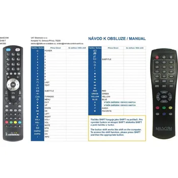 Dálkový ovladač General MASCOM MC530T - náhradní dálkový ovladač