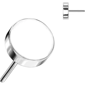 Piercing Atreya Titanová bezzávitová titanová koncovka kulatá Barva: Stříbrná, Velikost koncovky: 3 mm