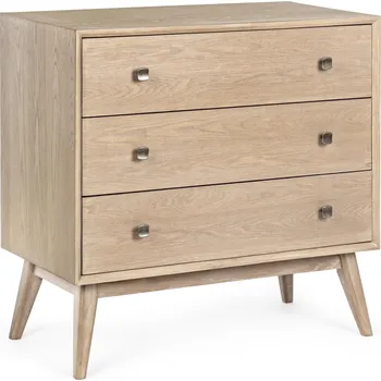 Komoda BIZZOTTO Dřevěná komoda ALANNIS světlá 0745835