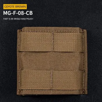 Wosport FAST type Single MOLLE sumka na 5.56 zásobníky M4/M16, krátká - coyote