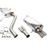 TA Technix sportovní nerezový catback výfuk Audi 100 S4 V8 Quattro (C4, 92-94), sedan + Avant, 2x 70 mm rovná nerezová koncovka s pertlem