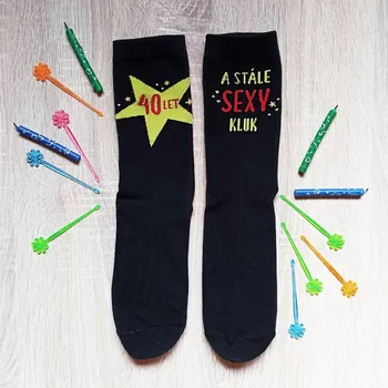 Pánská móda Veselé ponožky 40 a stále sexy kluk