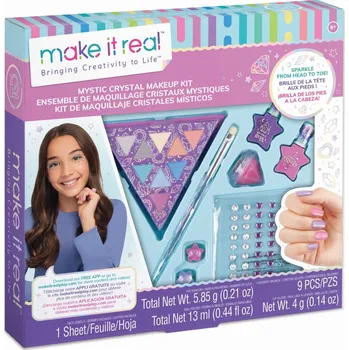 Make-up Make it Real Paletka očních stínů s laky na nehty Mystic Crystal