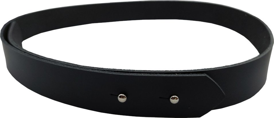 opaskujse Dámský kožený opasek HIT, černá kůže, sedlářské knoflíky Délka opasku: 95 cm