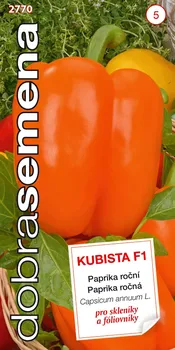 Semeno Dobrá semena Kubista F1 paprika oranžová zeleninová 15 ks