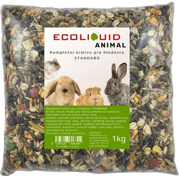 Krmivo pro hlodavce Kompletní krmivo pro křečky Ecoliquid Animal STANDARD 1 kg