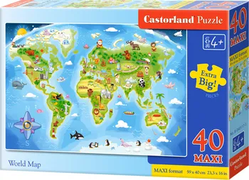 Puzzle Castorland 040117 Světadíl 40 dílků